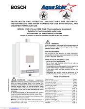 Bosch Appliances 125B NGS Manual pdf